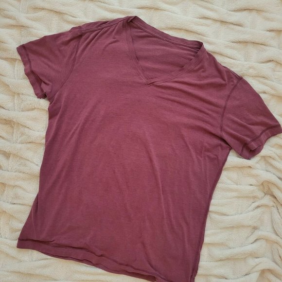 lululemon athletica Other - Lululemon 5 Year Basic Tee XL V-Neck Red/Pink